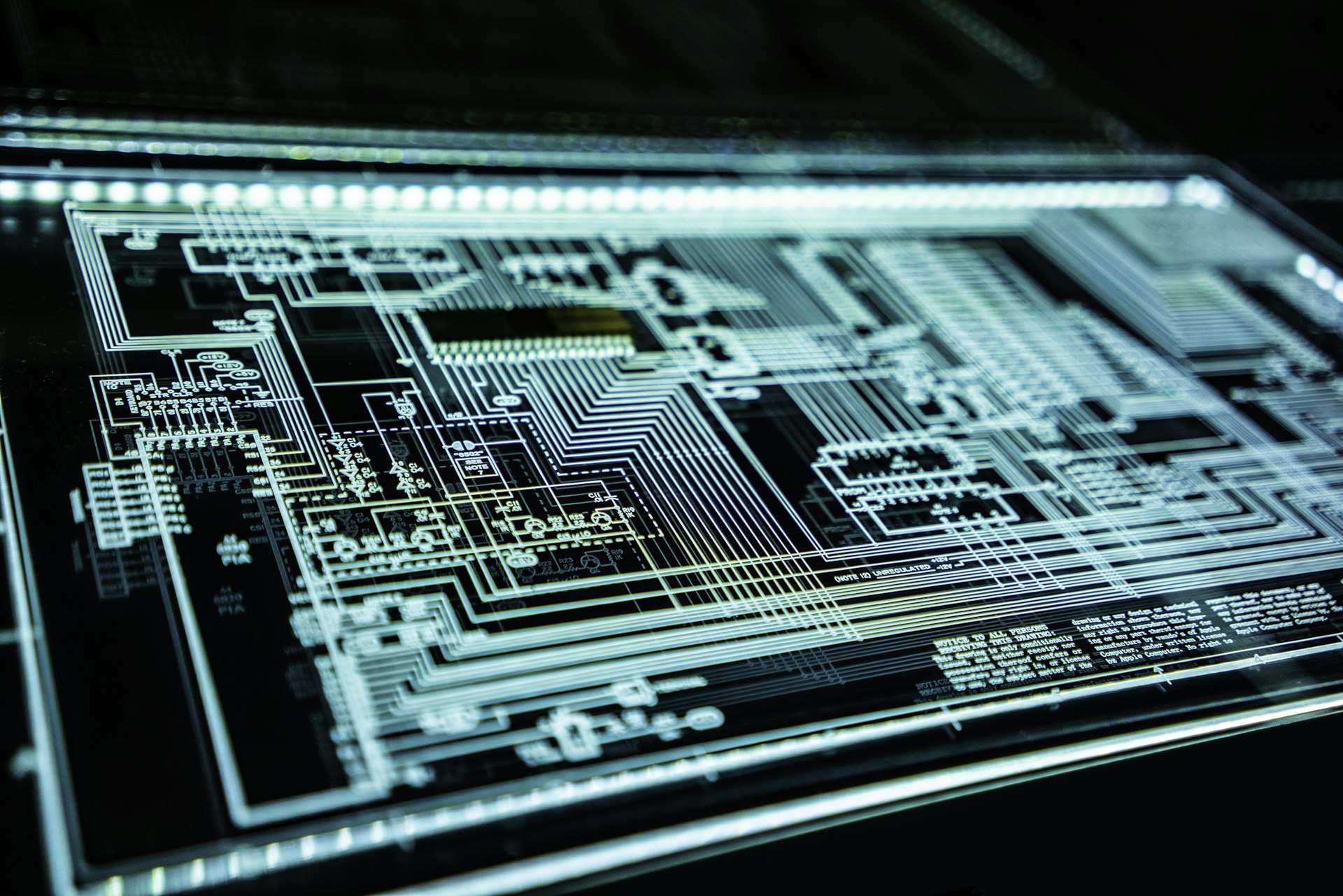 Digital circuit board representing cybersecurity and threat protection